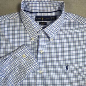 Ralph Lauren Blue Checkered Men's Shirt